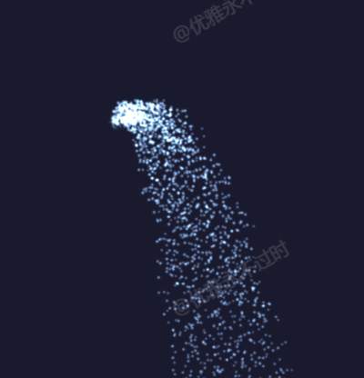 喷泉水流